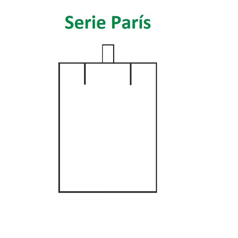 Estuche París Medalla Cadena Mediano 60x76x30 mm.